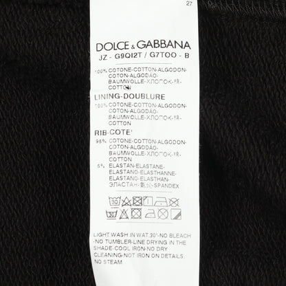 DGMILLENNIALS エンボスロゴ スウェットシャツ コットン ブラック ドルチェアンドガッバーナ トップス DOLCE&GABBANA