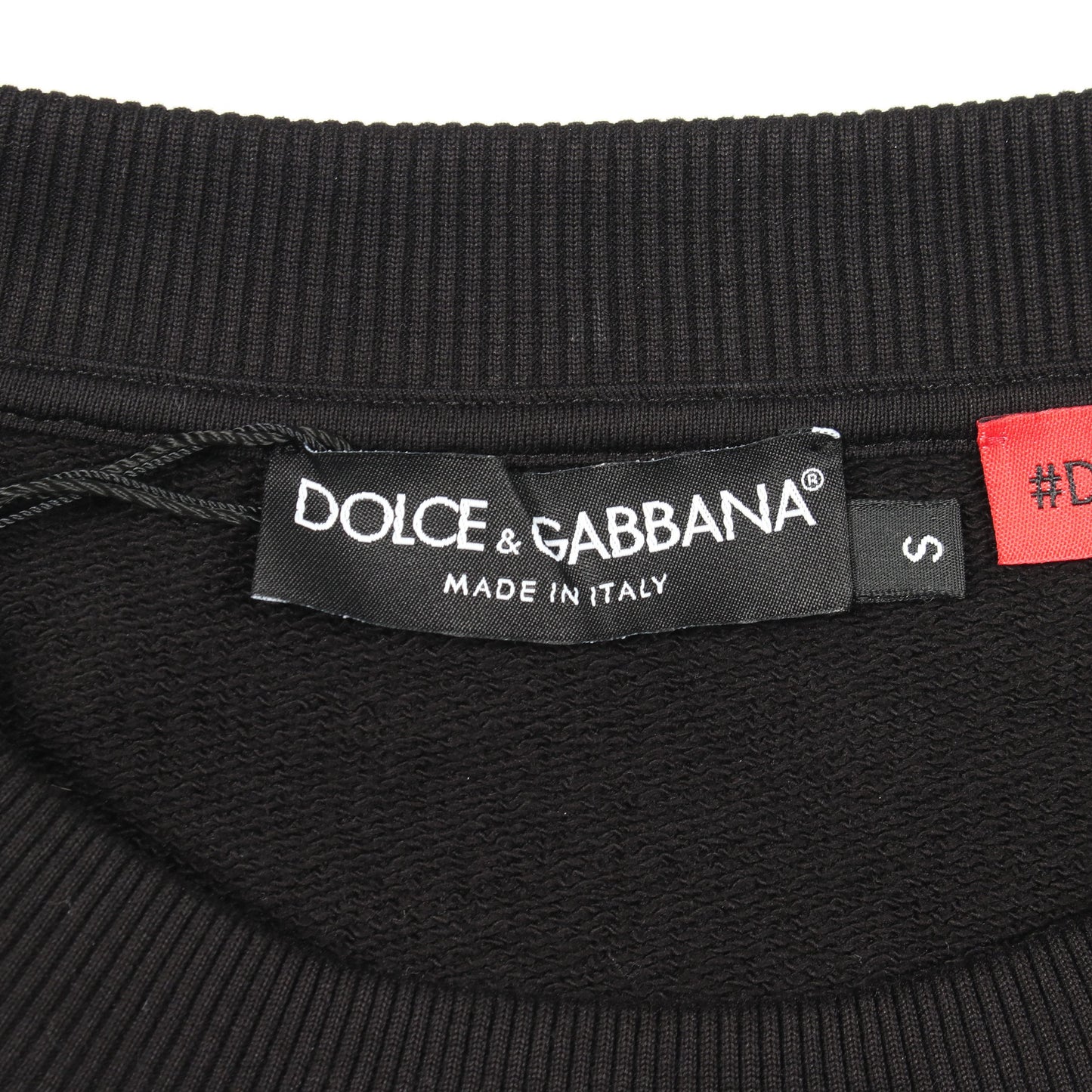 DGMILLENNIALS エンボスロゴ スウェットシャツ コットン ブラック ドルチェアンドガッバーナ トップス DOLCE&GABBANA