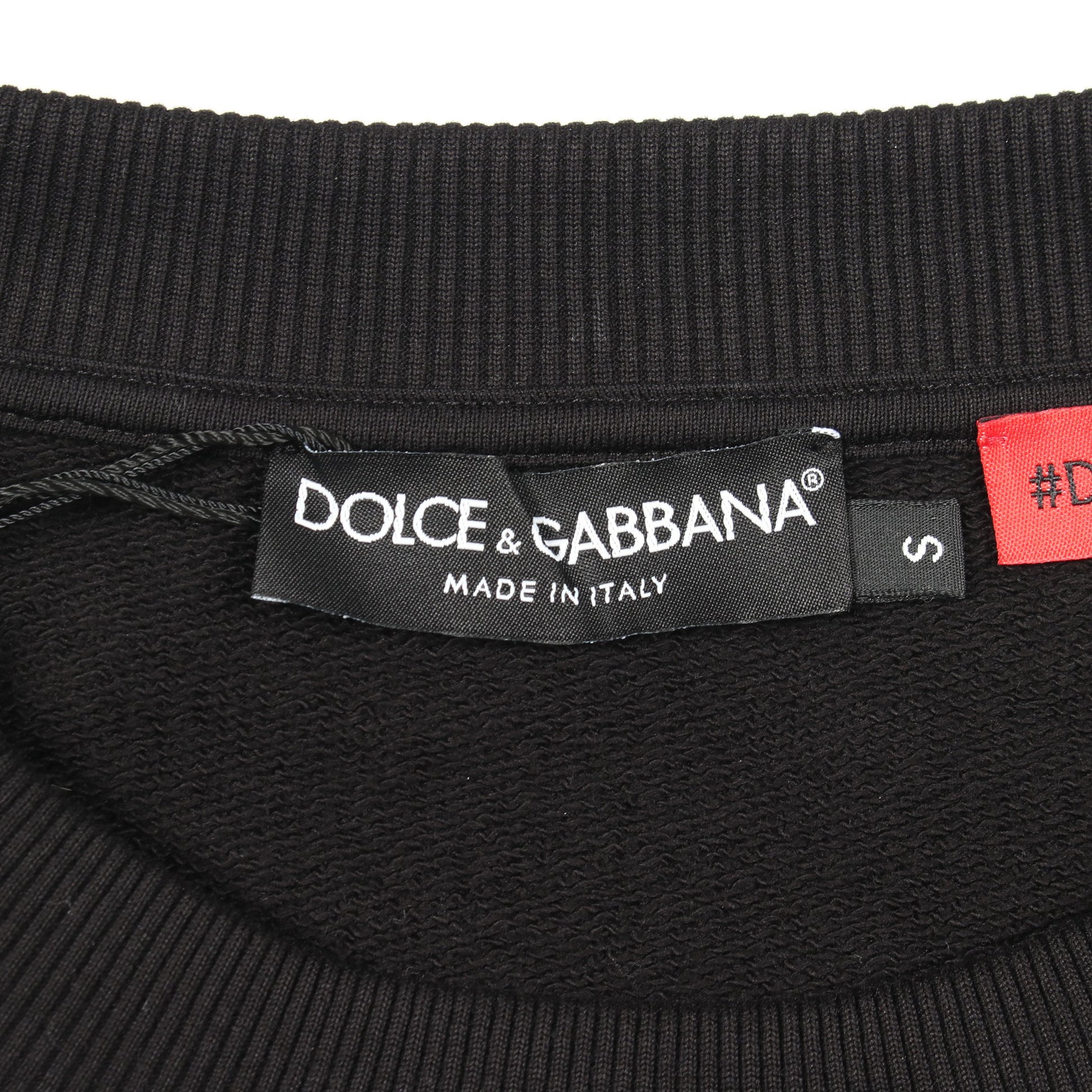 DGMILLENNIALS エンボスロゴ スウェットシャツ コットン ブラック ドルチェアンドガッバーナ トップス DOLCE&GABBANA