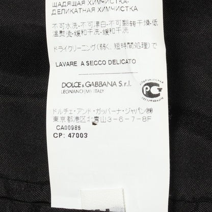 テーラードジャケット レーヨン ナイロン ブラック ドルチェアンドガッバーナ