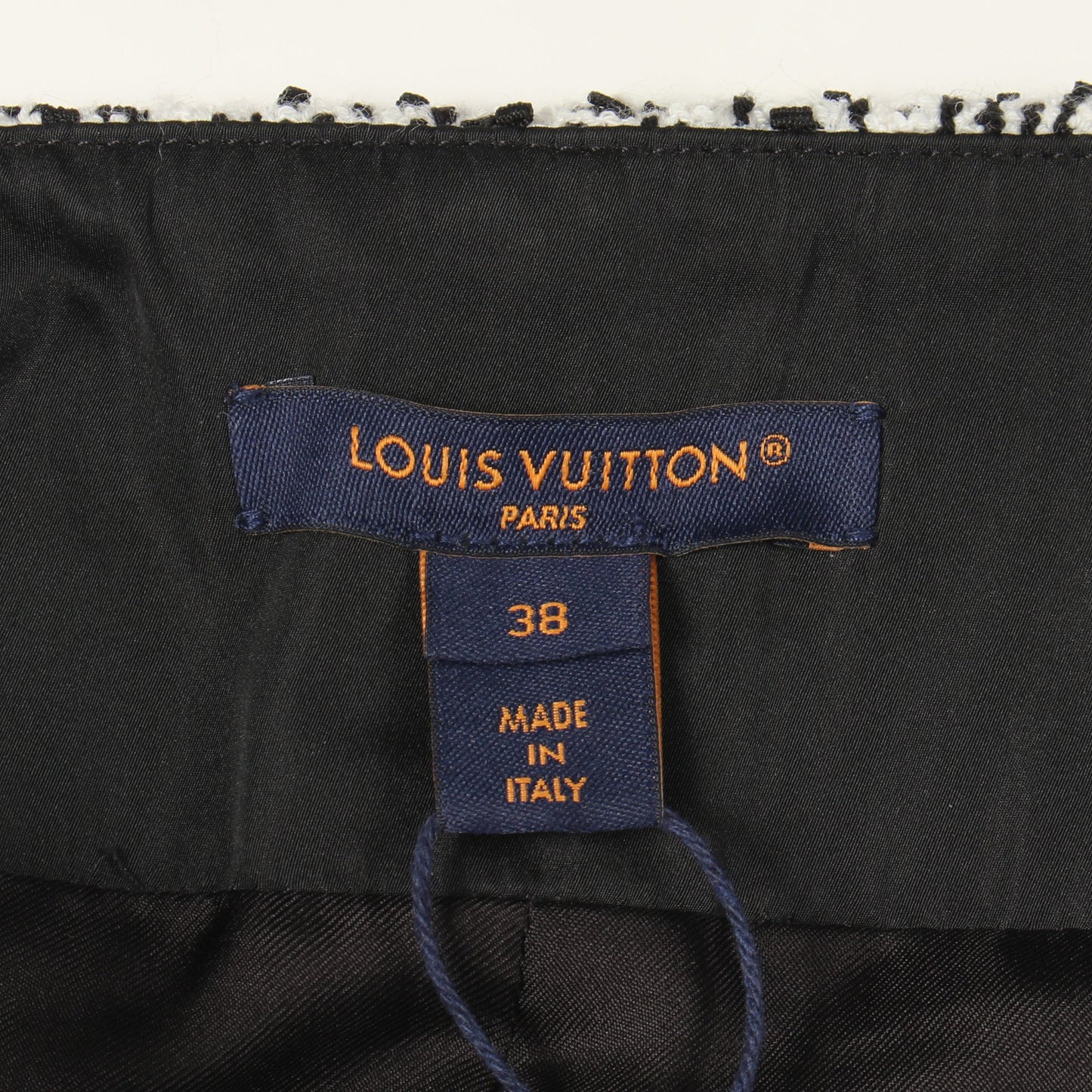 ツイード スカート コットン ナイロン ブラック ホワイト ルイヴィトン ボトムス LOUIS VUITTON