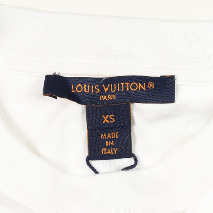 チェーンディテール 半袖Tシャツ コットン ホワイト ルイヴィトン トップス LOUIS VUITTON