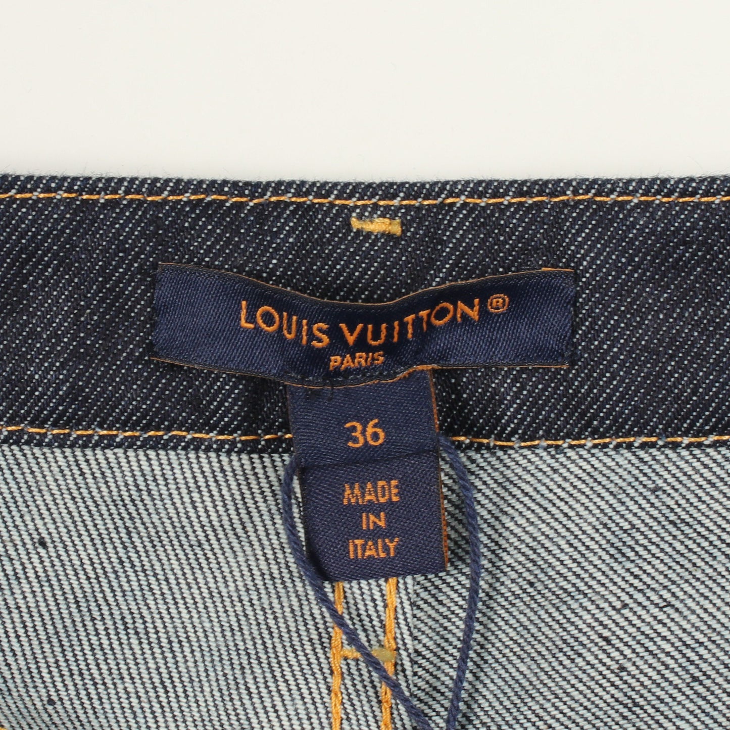 モノグラム デニムパンツ コットン インディゴブルー ルイヴィトン ボトムス LOUIS VUITTON