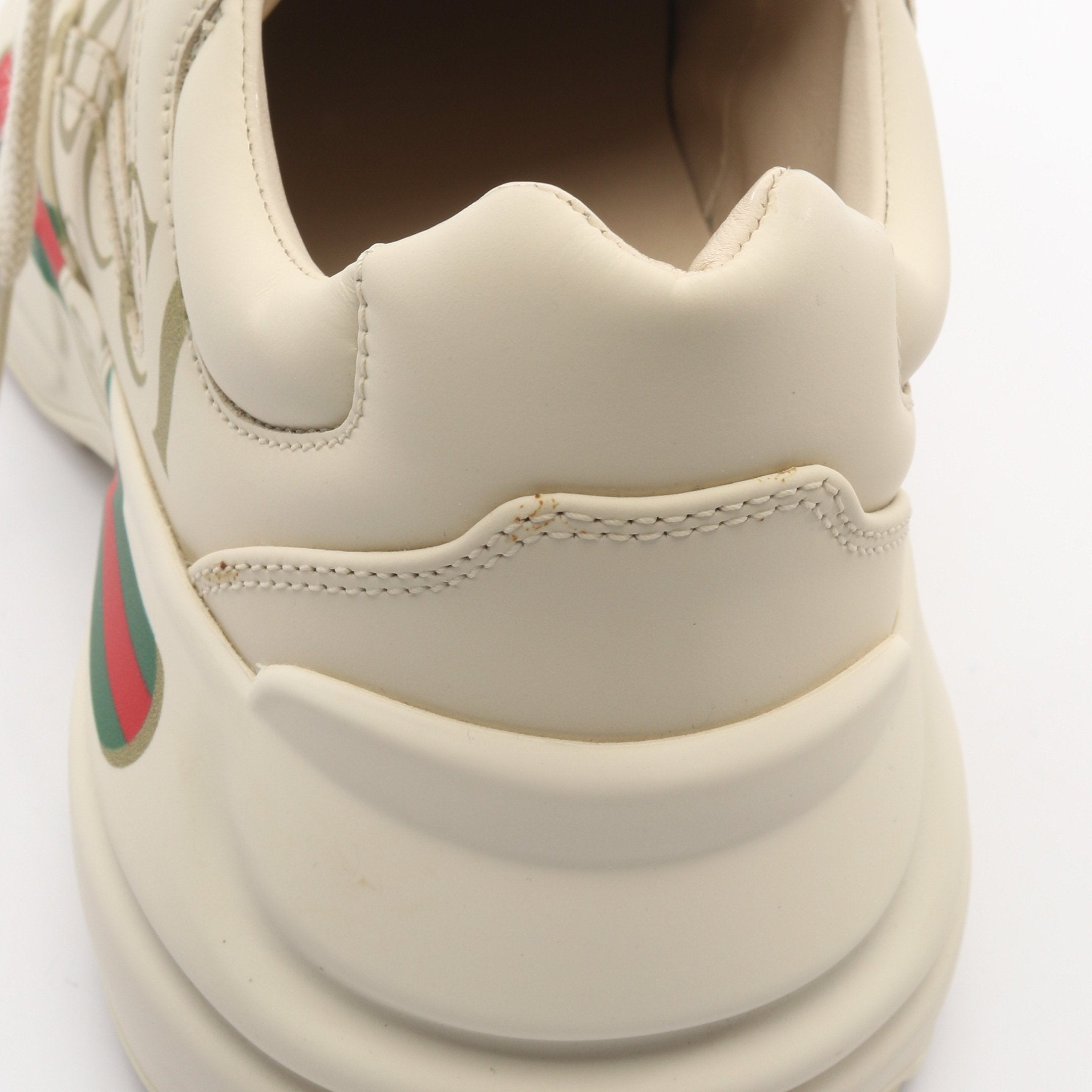 GUCCI グッチ ライトン ロゴ レザースニーカー シェリーライン