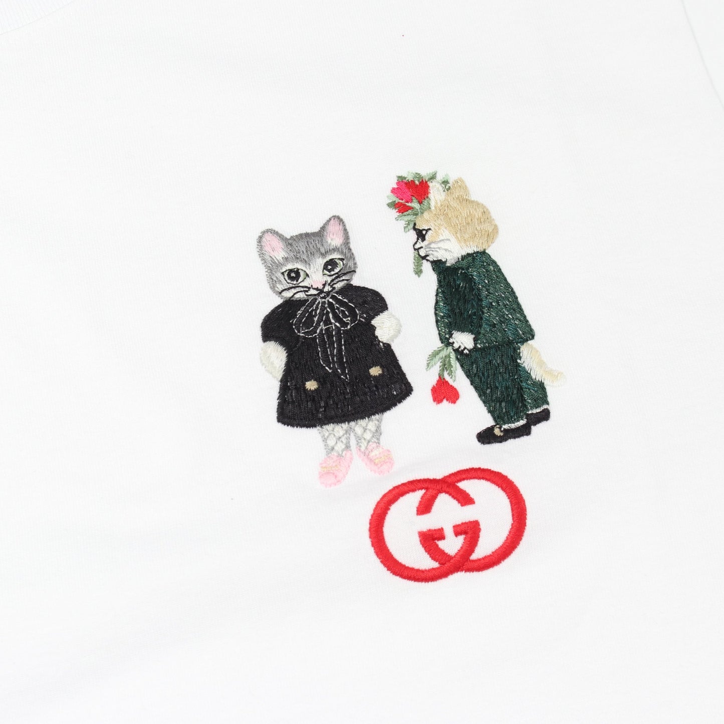 GUCCI × ヒグチユウコ 半袖Tシャツ コットン ホワイト グッチ トップス GUCCI