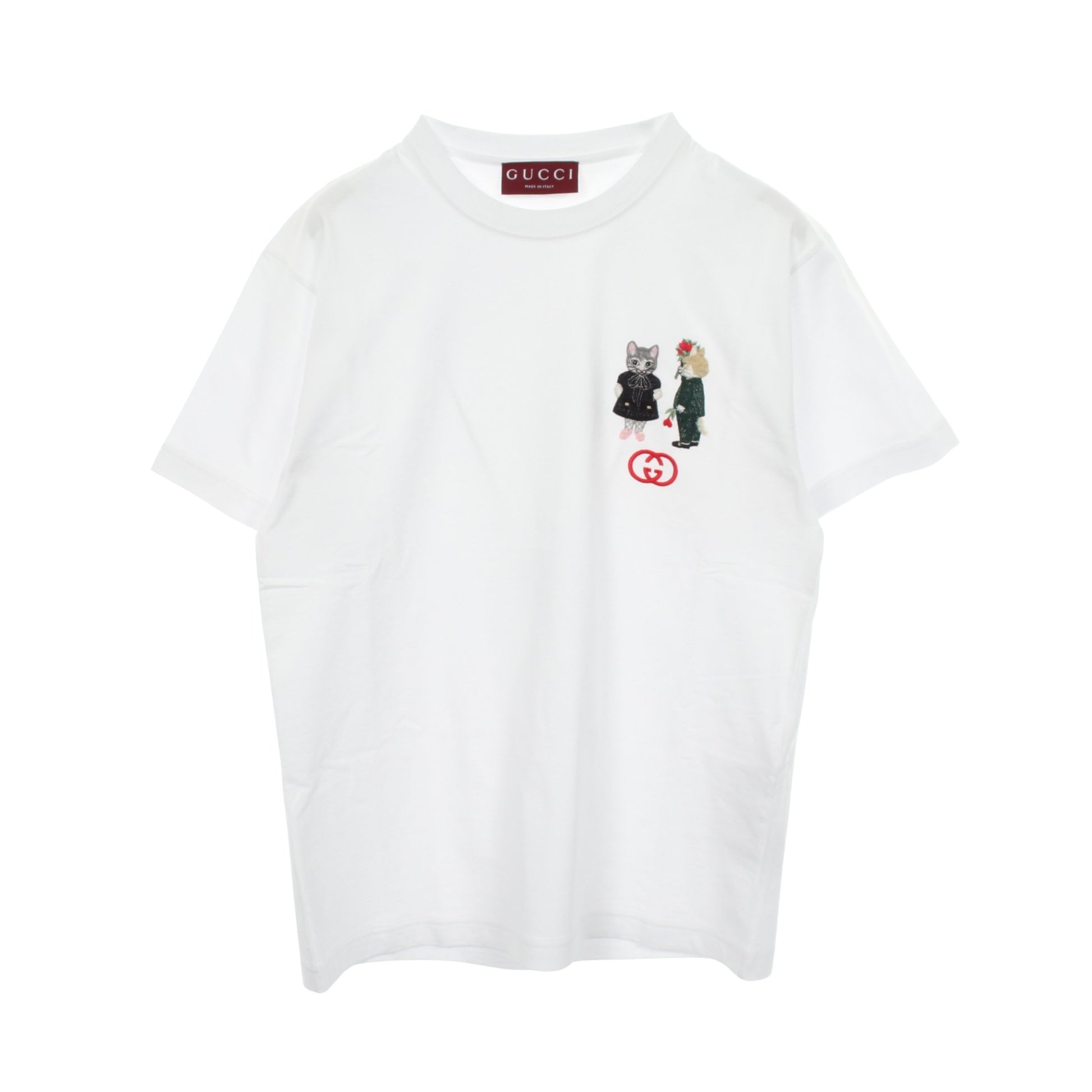 GUCCI × ヒグチユウコ 半袖Tシャツ コットン ホワイト グッチ トップス GUCCI