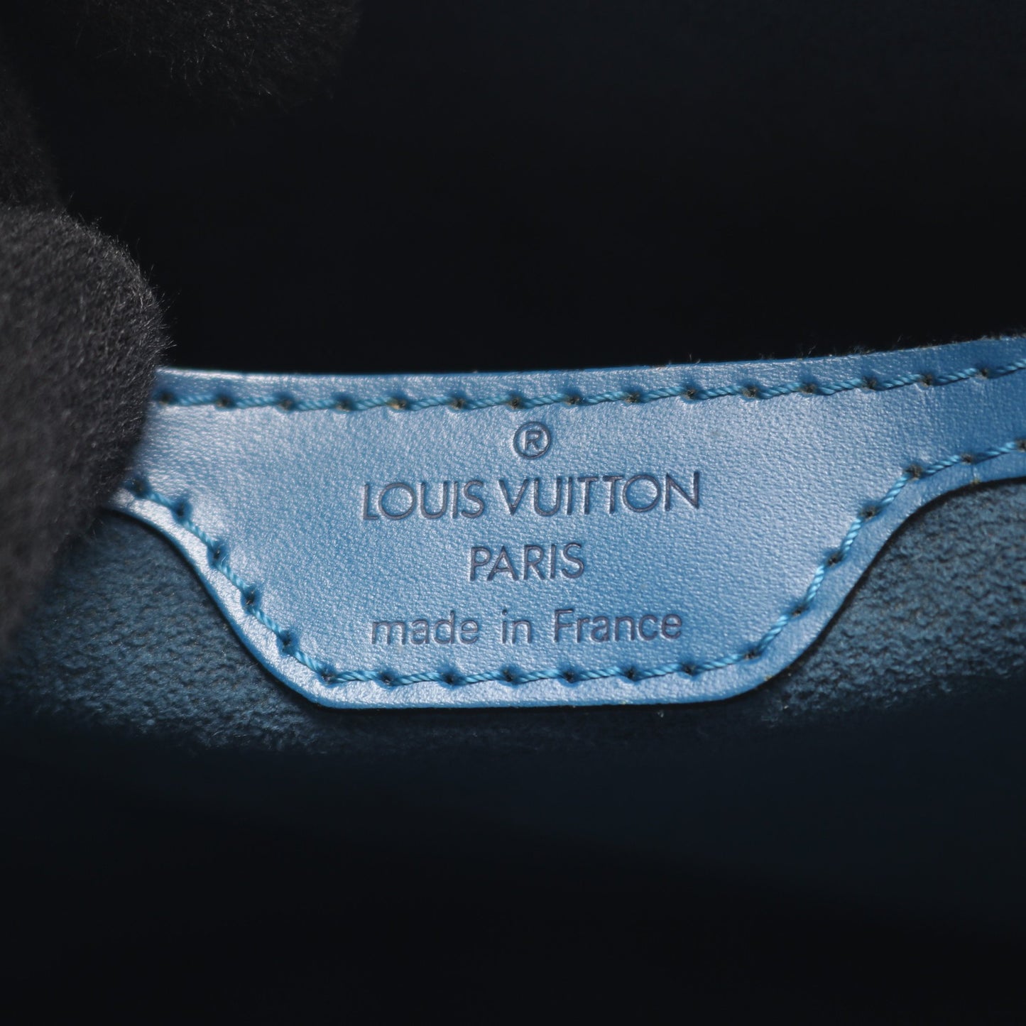 サンジャック エピ トレドブルー ハンドバッグ レザー ブルー ルイヴィトン バッグ LOUIS VUITTON