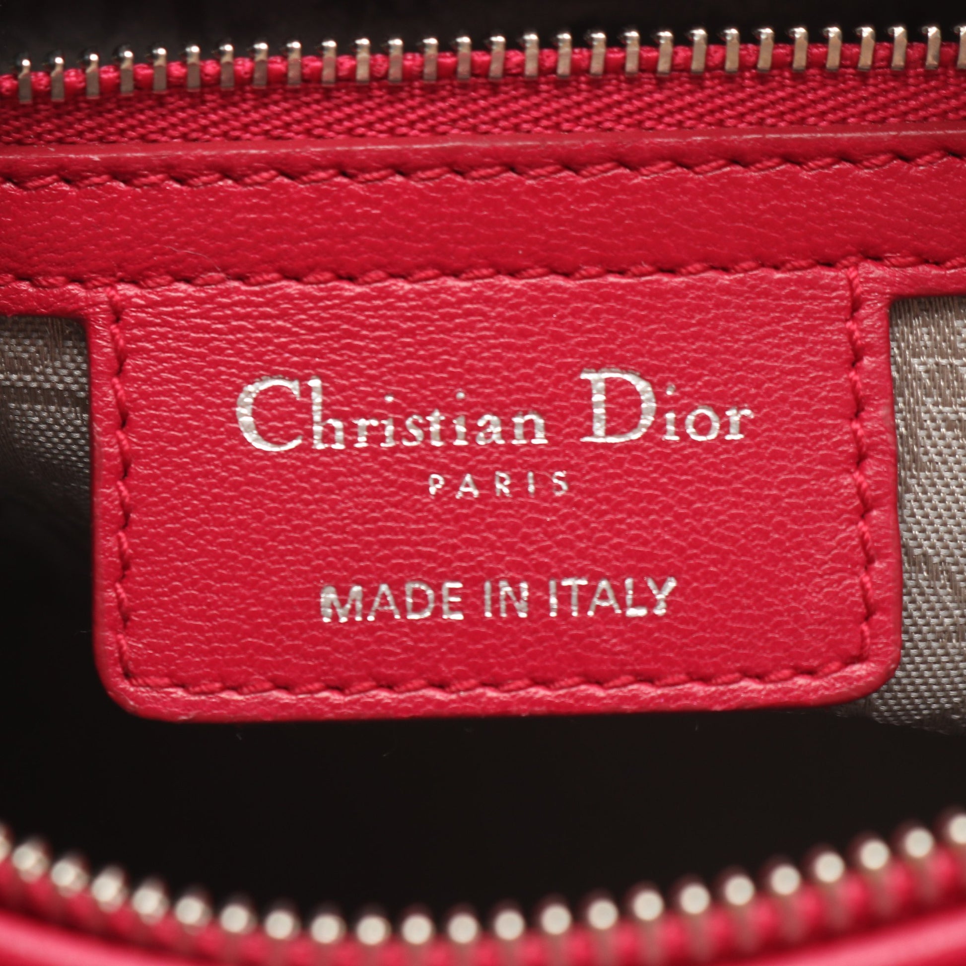 LADY DIOR レディディオール カナージュ 2WAY ハンドバッグ レザー ピンクパープル クリスチャンディオール バッグ Christian Dior
