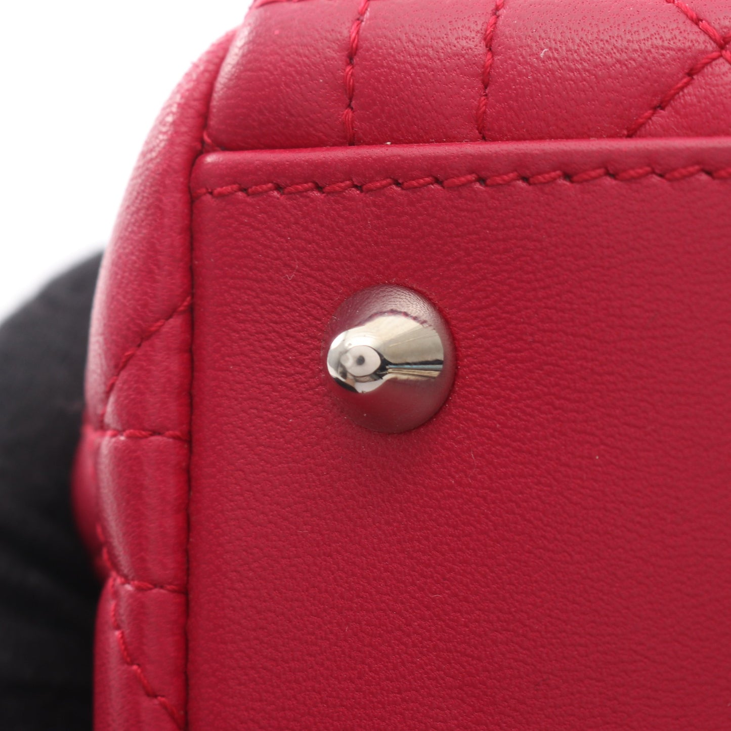 LADY DIOR レディディオール カナージュ 2WAY ハンドバッグ レザー ピンクパープル クリスチャンディオール バッグ Christian Dior
