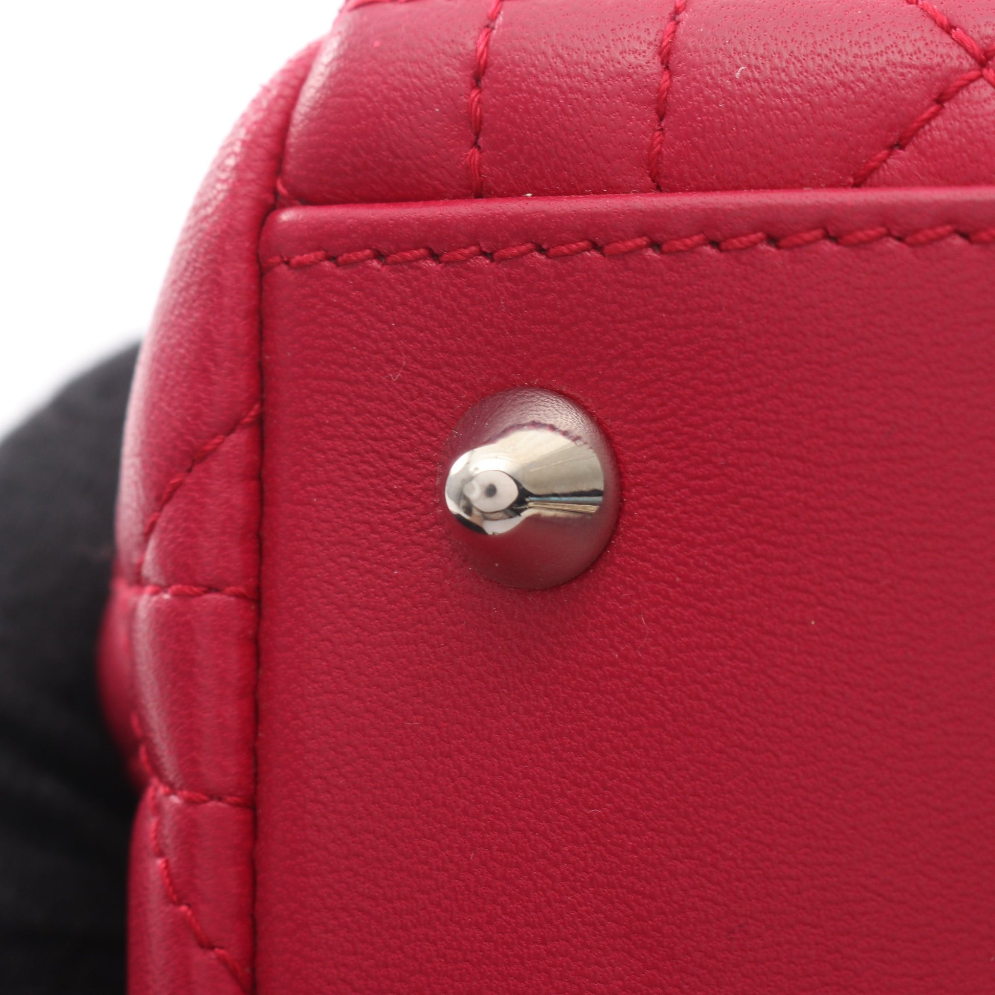 LADY DIOR レディディオール カナージュ 2WAY ハンドバッグ レザー ピンクパープル クリスチャンディオール バッグ Christian Dior