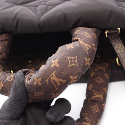 オンザゴーGM LVピロー 2WAY ショルダーバッグ トートバッグ ナイロン PVC ブラック ブラウン ルイヴィトン バッグ LOUIS VUITTON