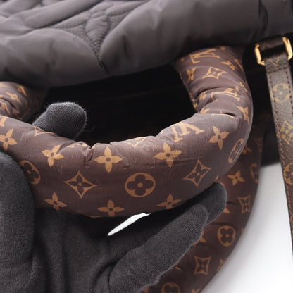 オンザゴーGM LVピロー 2WAY ショルダーバッグ トートバッグ ナイロン PVC ブラック ブラウン ルイヴィトン バッグ LOUIS VUITTON
