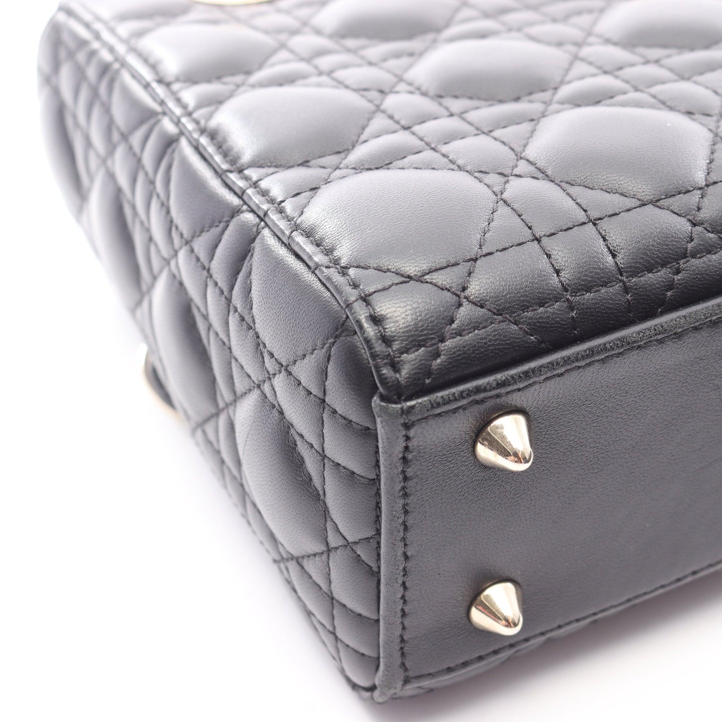 LADY DIOR MY ABCDIOR 2WAY ハンドバッグ レザー ブラック クリスチャンディオール バッグ Christian Dior