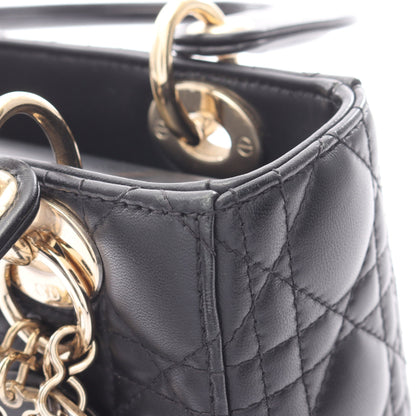 LADY DIOR MY ABCDIOR 2WAY ハンドバッグ レザー ブラック クリスチャンディオール バッグ Christian Dior