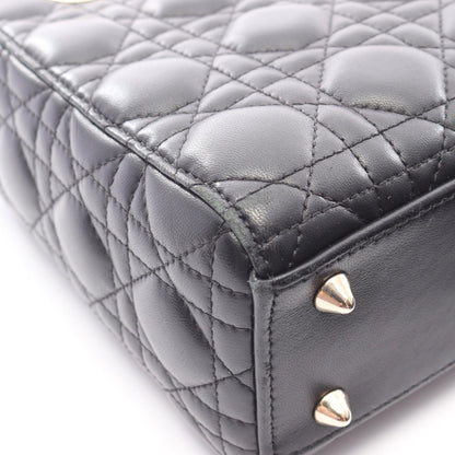 LADY DIOR MY ABCDIOR 2WAY ハンドバッグ レザー ブラック クリスチャンディオール バッグ Christian Dior
