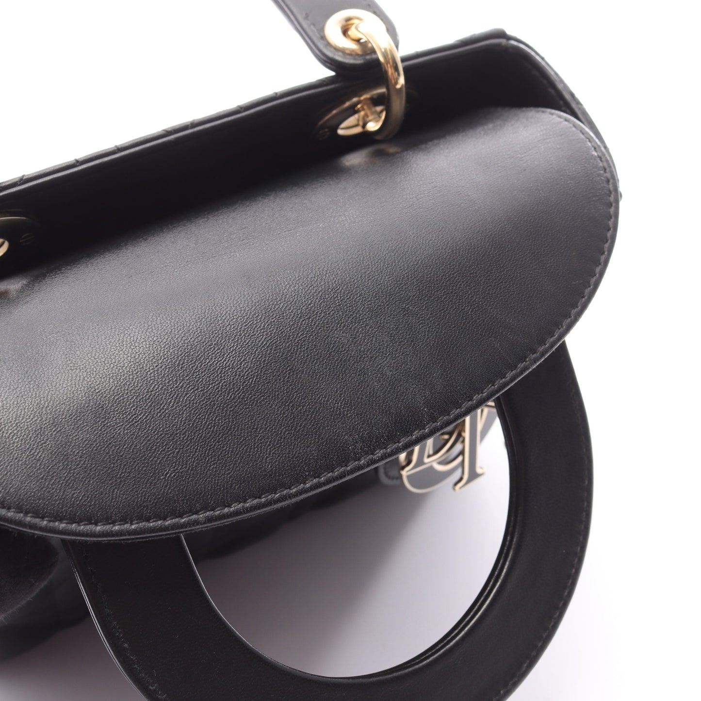 LADY DIOR MY ABCDIOR 2WAY ハンドバッグ レザー ブラック クリスチャンディオール バッグ Christian Dior