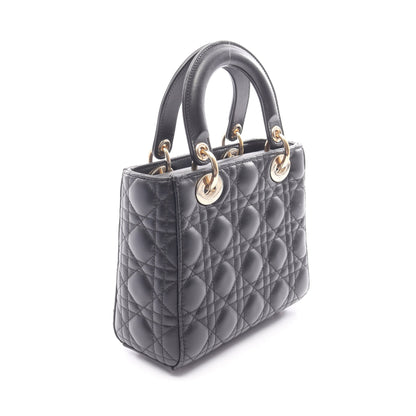 LADY DIOR MY ABCDIOR 2WAY ハンドバッグ レザー ブラック クリスチャンディオール バッグ Christian Dior