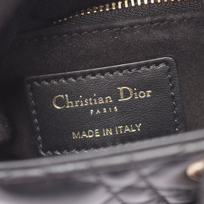LADY DIOR MY ABCDIOR 2WAY ハンドバッグ レザー ブラック クリスチャンディオール バッグ Christian Dior