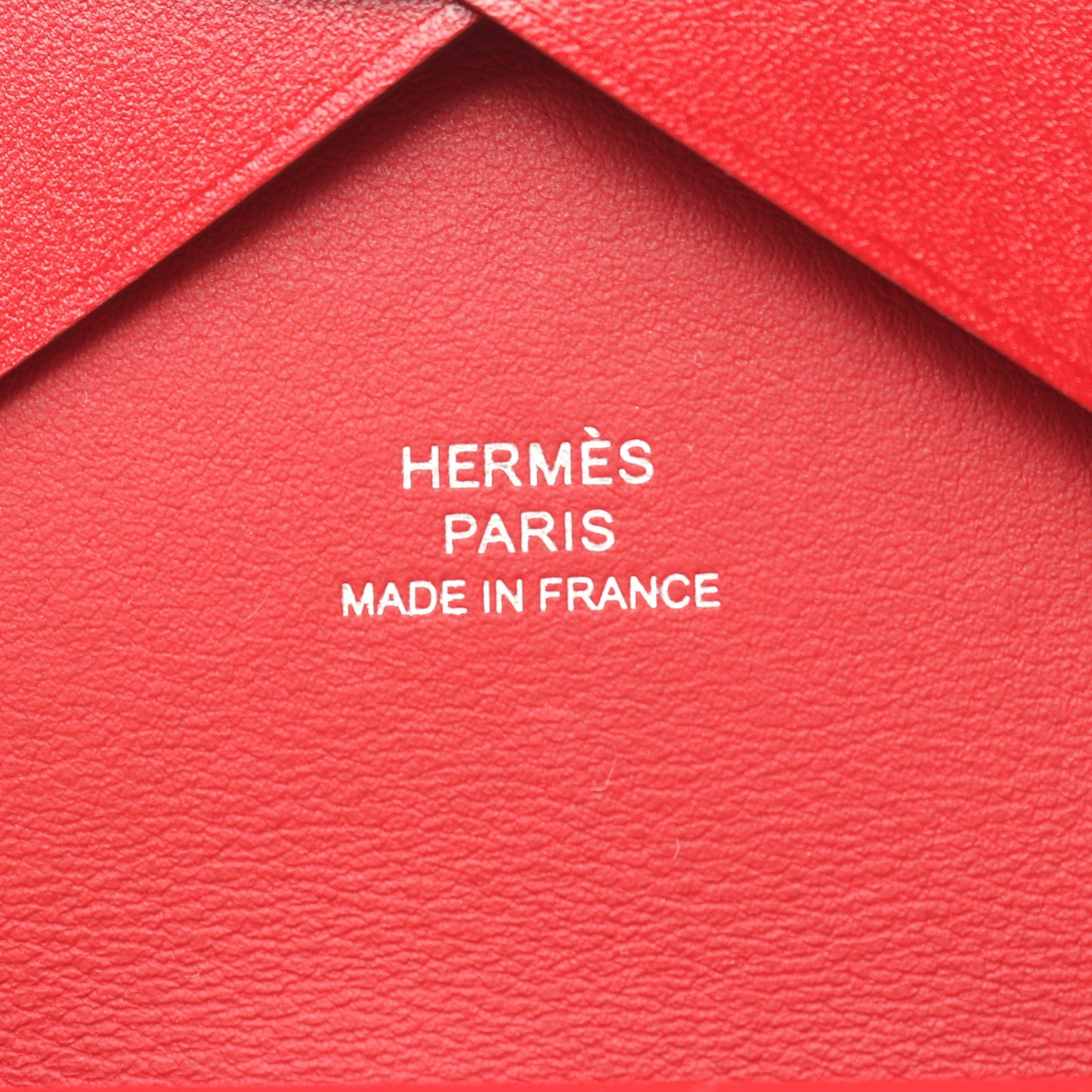カルヴィデュオ ルージュピマン コインケース ボックスカーフ レッド シルバー金具 W刻印 エルメス 財布・小物 HERMES