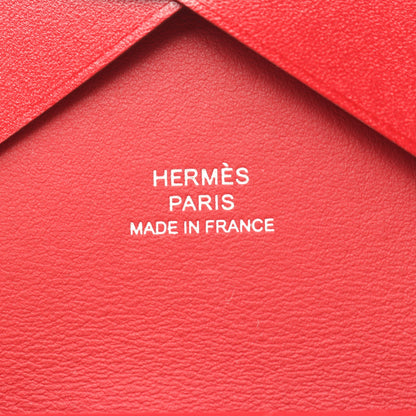 カルヴィデュオ ルージュピマン コインケース ボックスカーフ レッド シルバー金具 W刻印 エルメス 財布・小物 HERMES