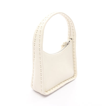 スモール フェンデッセンス セレリア ハンドバッグ レザー オフホワイト フェンディ バッグ FENDI