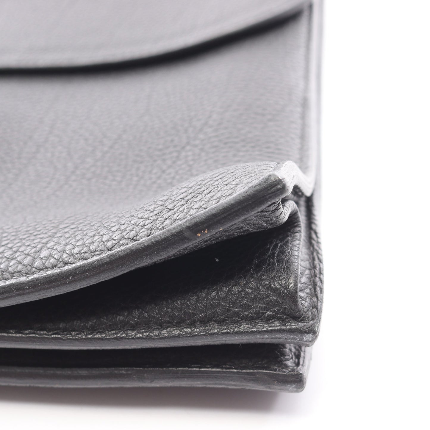 サックアデペッシュ38 ビジネスバッグ ブリーフケース トゴ ブラック シルバー金具 □K刻印 エルメス バッグ HERMES
