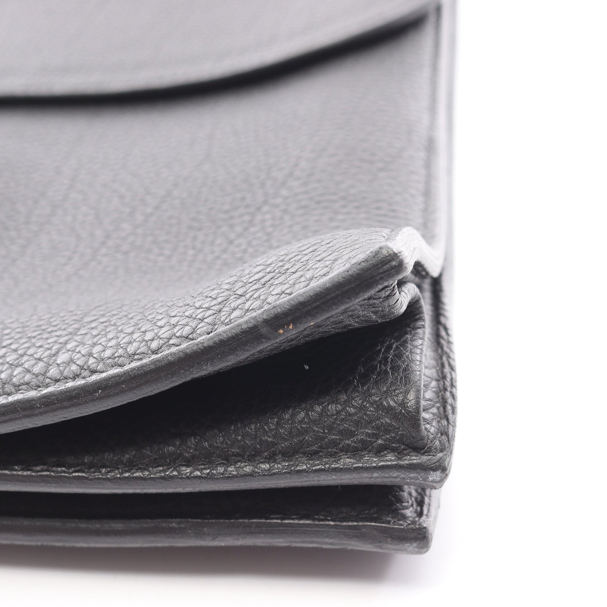 サックアデペッシュ38 ビジネスバッグ ブリーフケース トゴ ブラック シルバー金具 □K刻印 エルメス バッグ HERMES