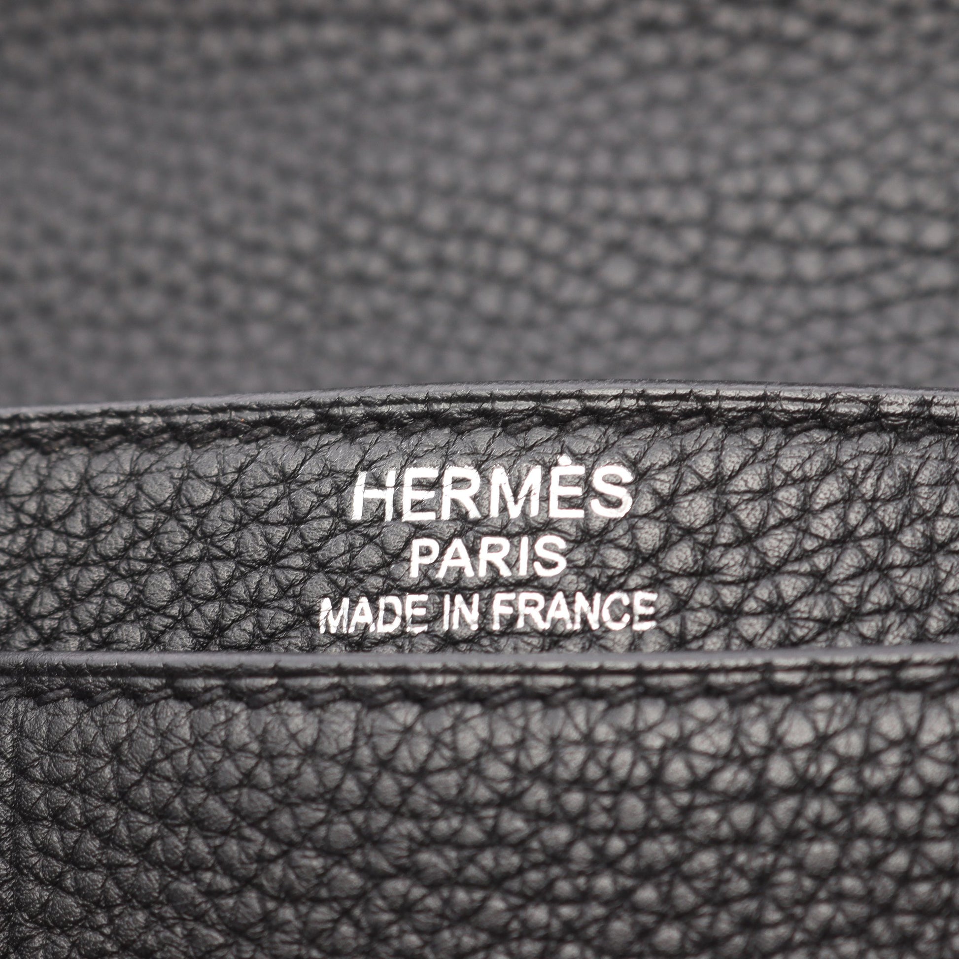 サックアデペッシュ38 ビジネスバッグ ブリーフケース トゴ ブラック シルバー金具 □K刻印 エルメス バッグ HERMES