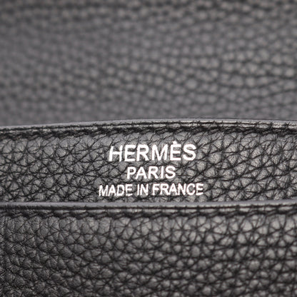サックアデペッシュ38 ビジネスバッグ ブリーフケース トゴ ブラック シルバー金具 □K刻印 エルメス バッグ HERMES