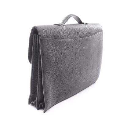 サックアデペッシュ38 ビジネスバッグ ブリーフケース トゴ ブラック シルバー金具 □K刻印 エルメス バッグ HERMES