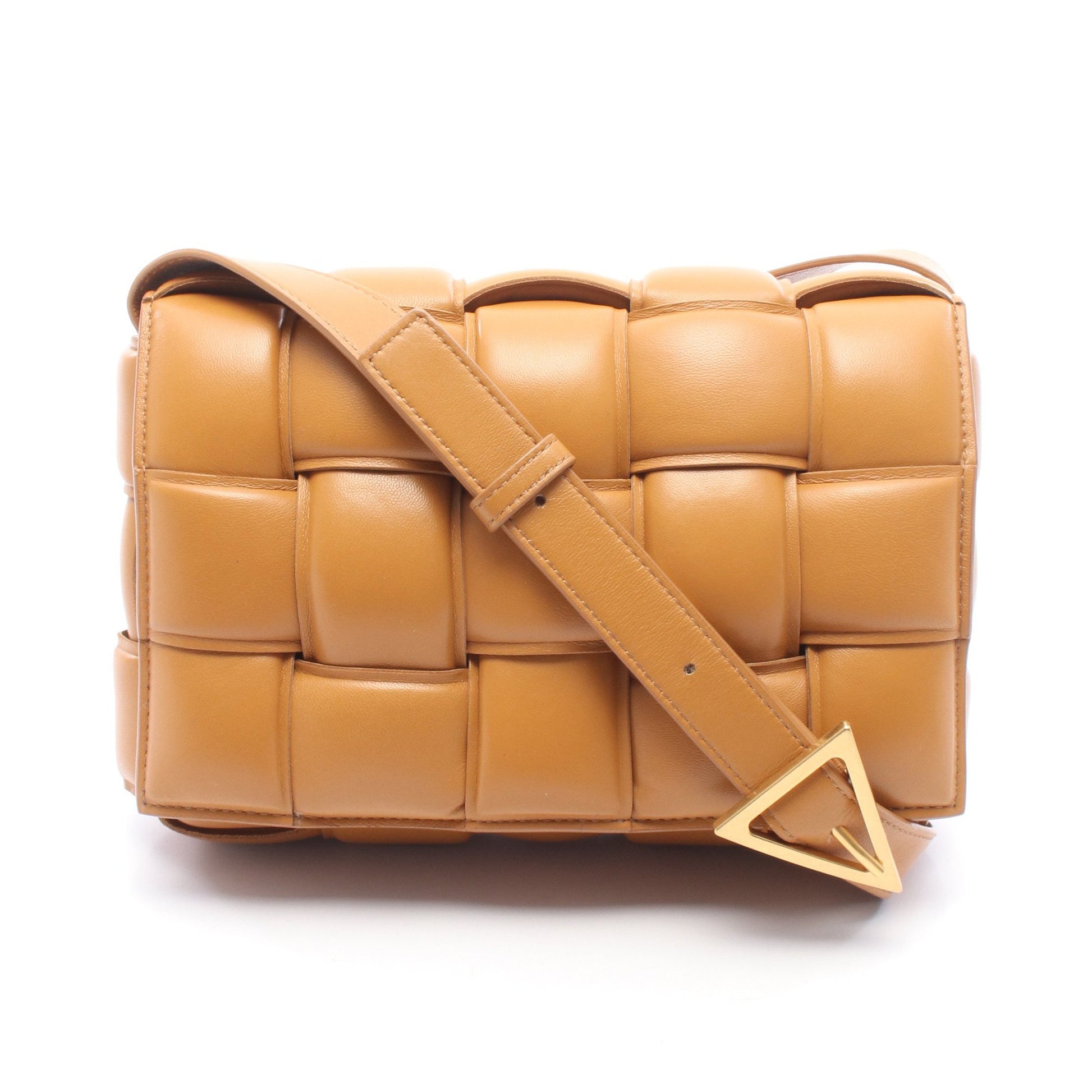 パデット カセット イントレチャート ショルダーバッグ レザー ライトブラウン ボッテガヴェネタ バッグ BOTTEGA VENETA