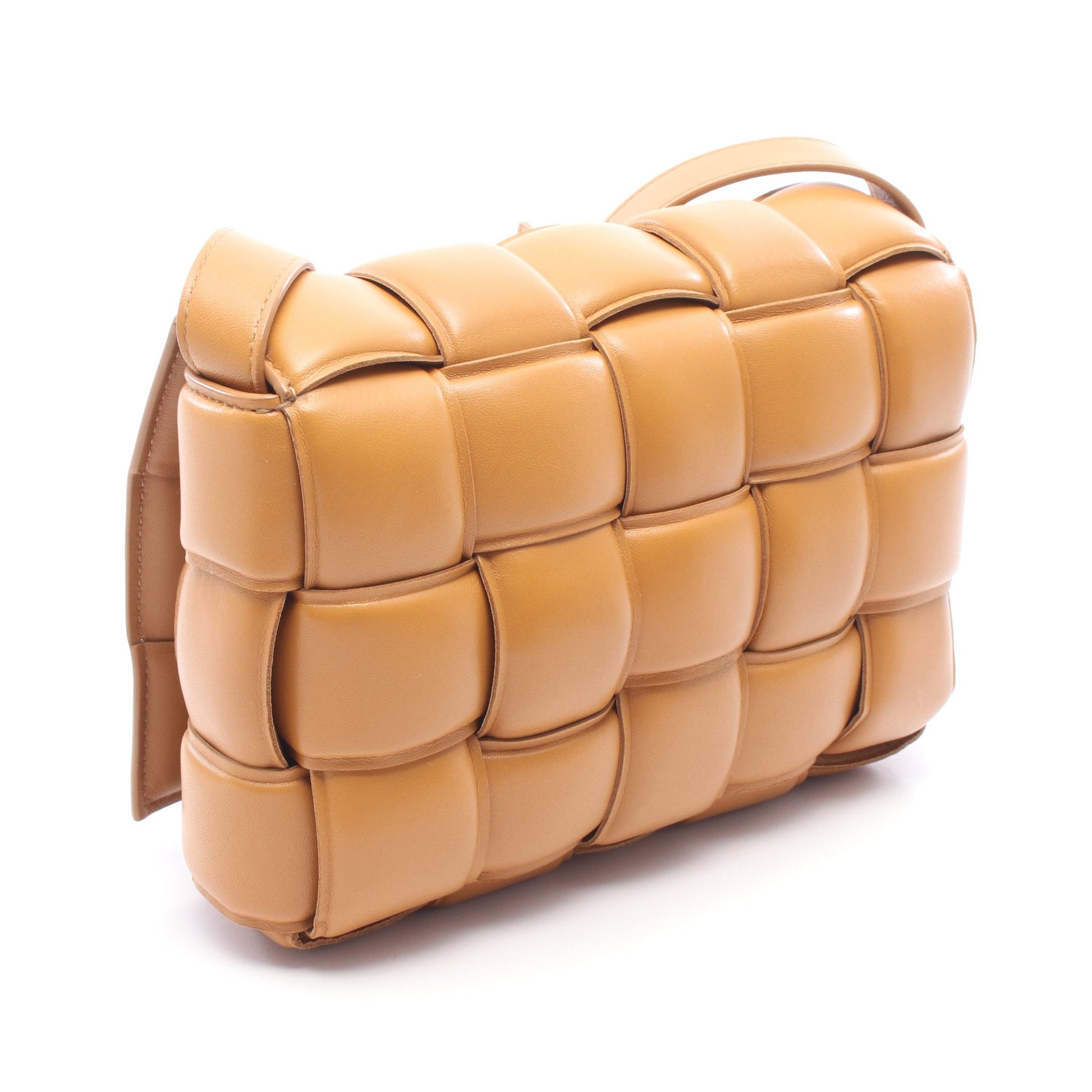 パデット カセット イントレチャート ショルダーバッグ レザー ライトブラウン ボッテガヴェネタ バッグ BOTTEGA VENETA