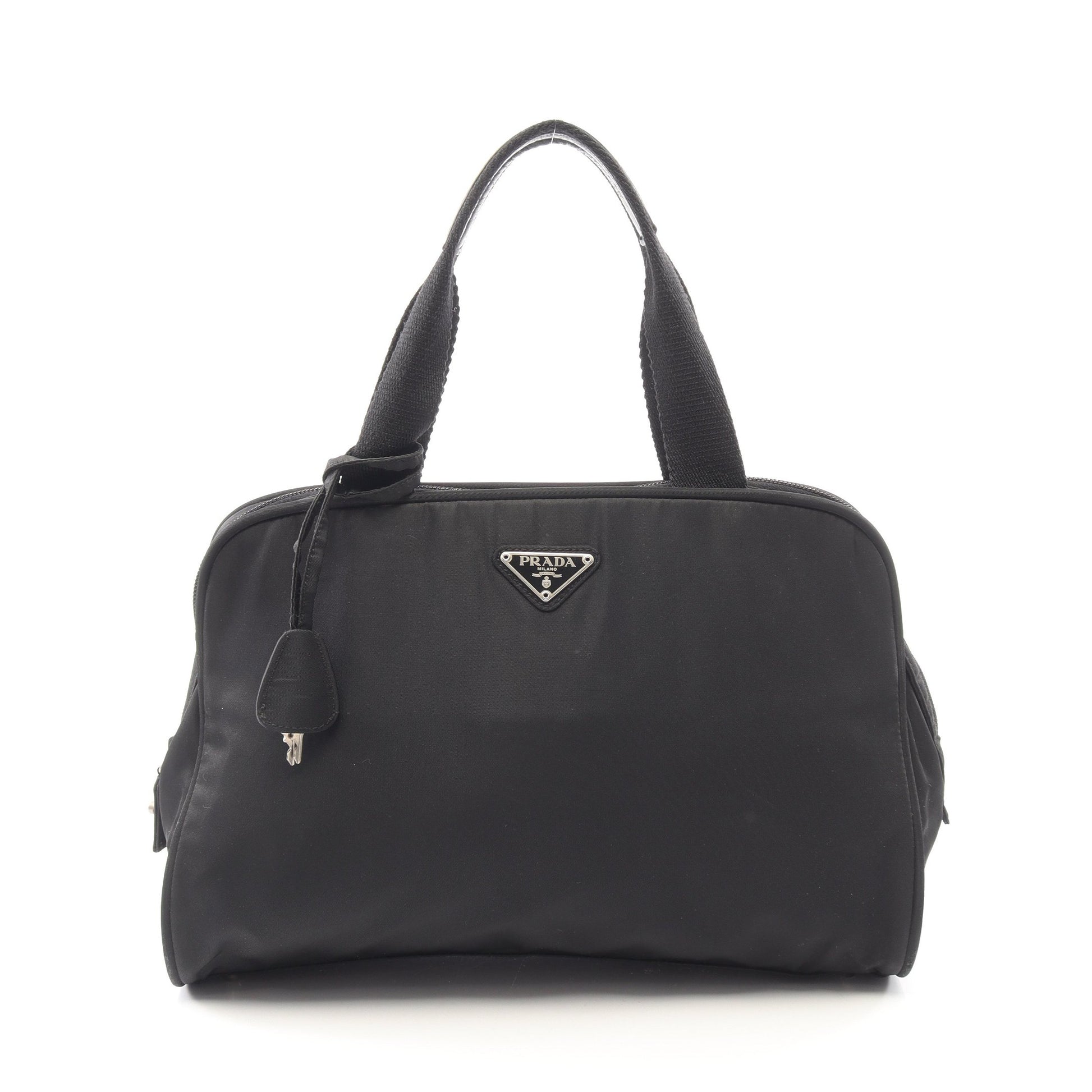 ハンドバッグ ナイロン レザー ブラック プラダ バッグ PRADA