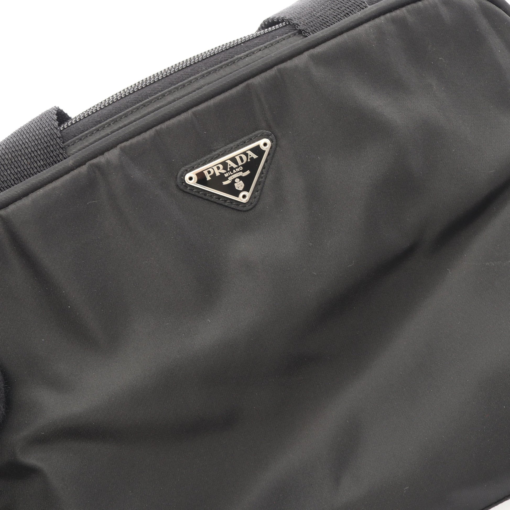 ハンドバッグ ナイロン レザー ブラック プラダ バッグ PRADA