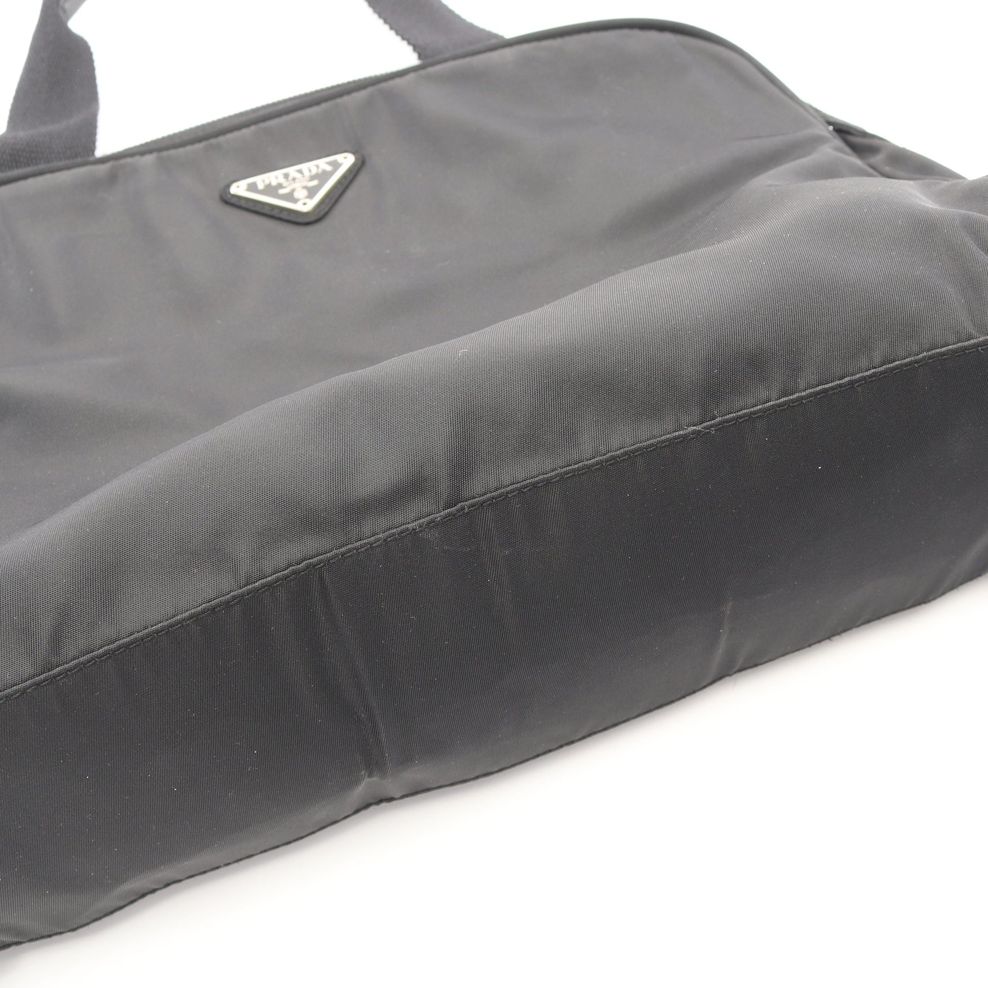 ハンドバッグ ナイロン レザー ブラック プラダ バッグ PRADA