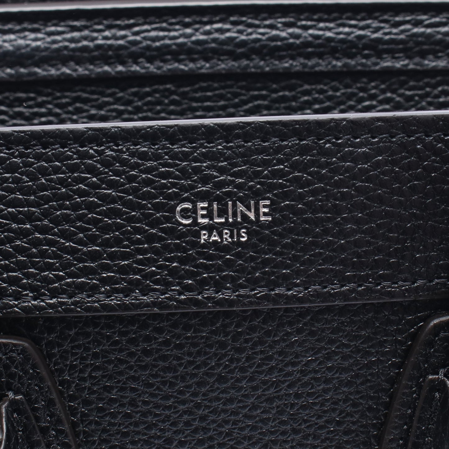 ラゲージ ナノショッパー 2WAY ハンドバッグ レザー ブラック セリーヌ バッグ CELINE