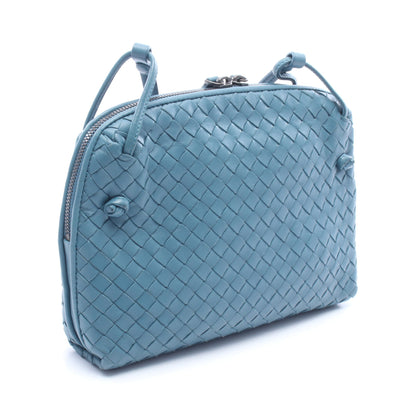 ノディーニ イントレチャート ショルダーバッグ レザー ブルー ボッテガヴェネタ バッグ BOTTEGA VENETA