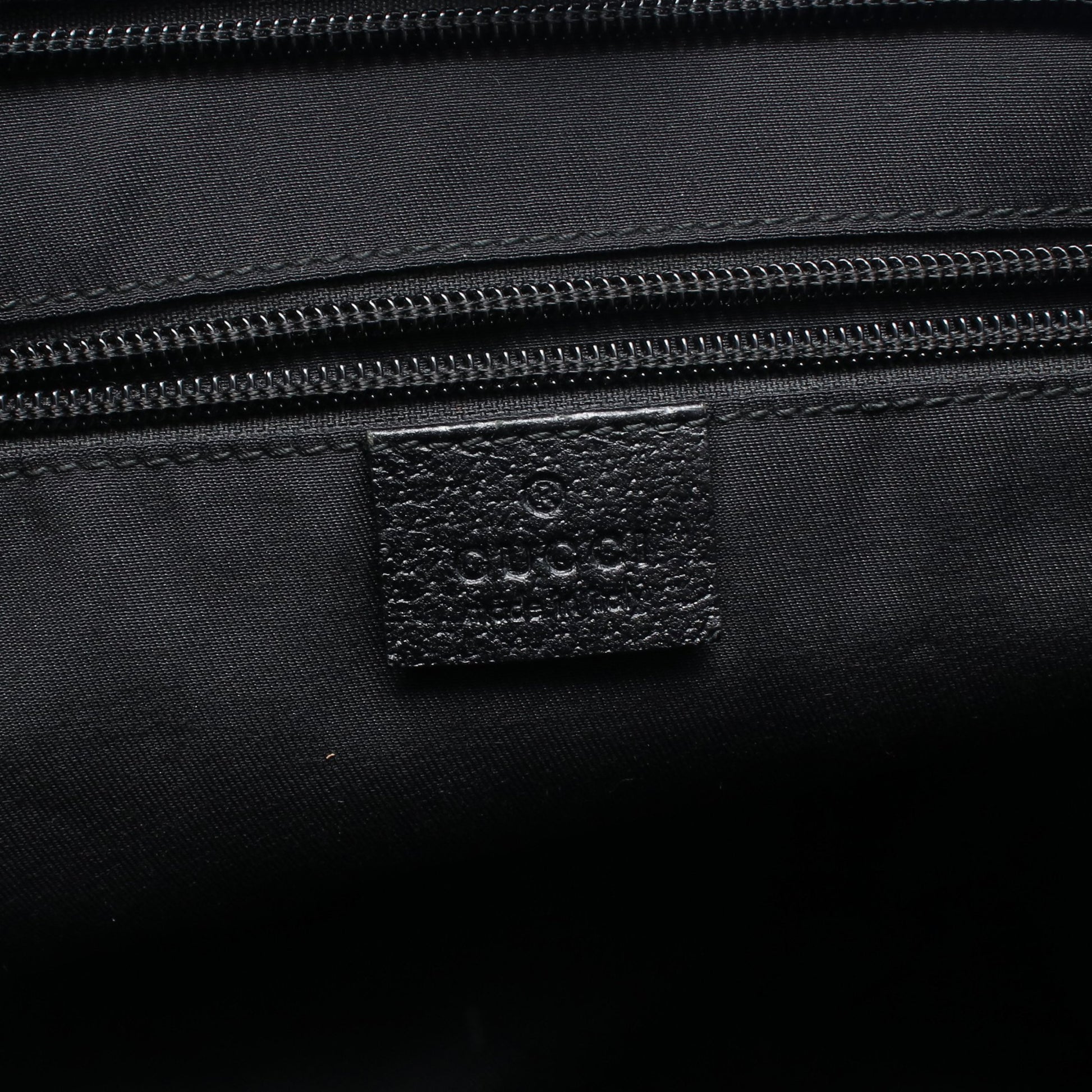GGキャンバス シェリーライン ショルダーバッグ キャンバス レザー ダークネイビー ブラック グッチ バッグ GUCCI