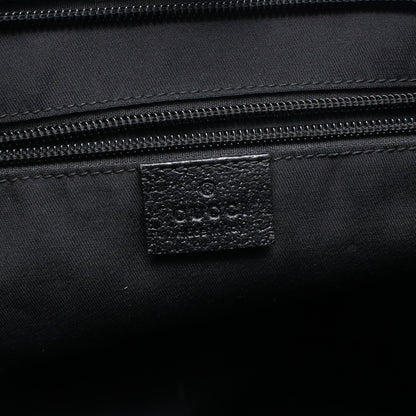 GGキャンバス シェリーライン ショルダーバッグ キャンバス レザー ダークネイビー ブラック グッチ バッグ GUCCI
