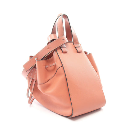 ハンモック ドローストリングバッグ ミディアム 2WAY ハンドバッグ レザー コーラルオレンジ ロエベ バッグ LOEWE