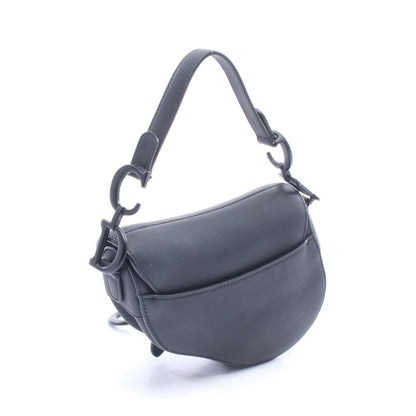 SADDLE サドル ミニ ハンドバッグ レザー ブラック クリスチャンディオール バッグ Christian Dior