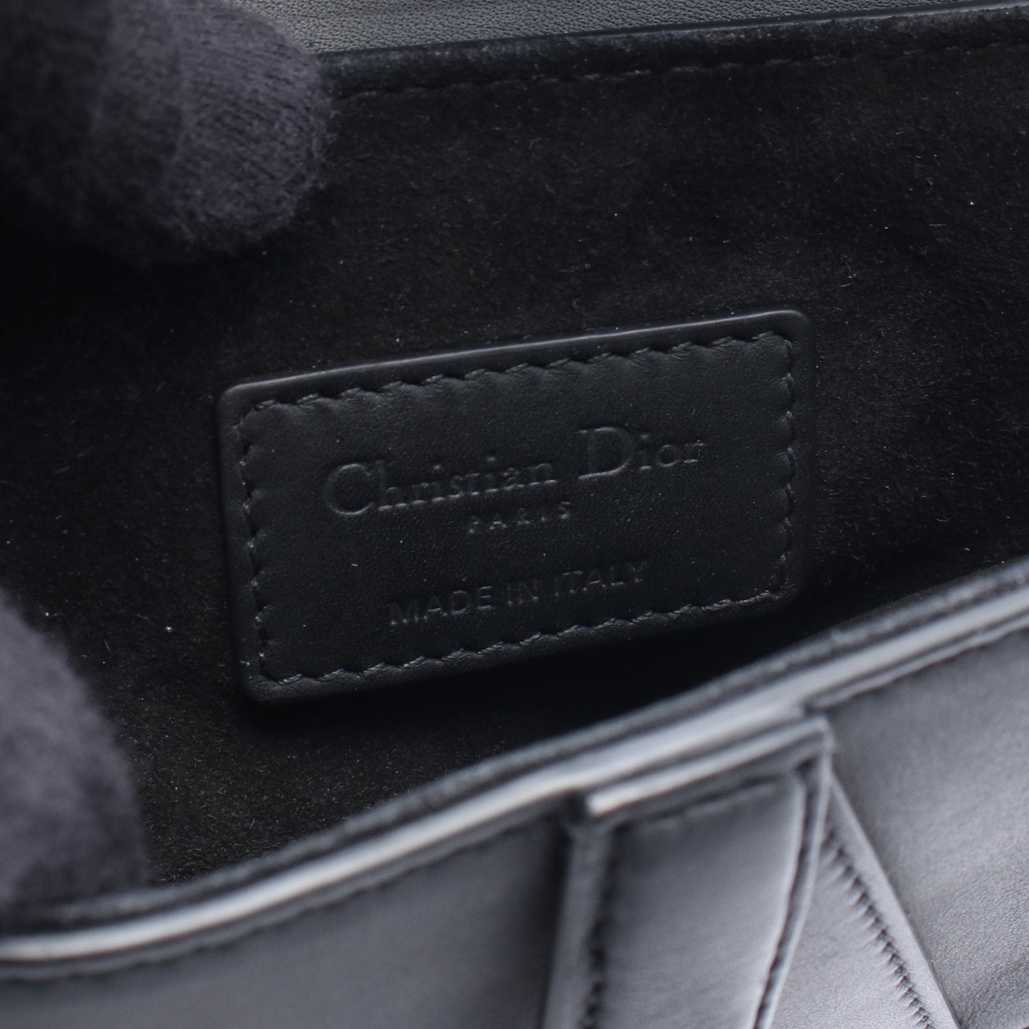 SADDLE サドル ミニ ハンドバッグ レザー ブラック クリスチャンディオール バッグ Christian Dior