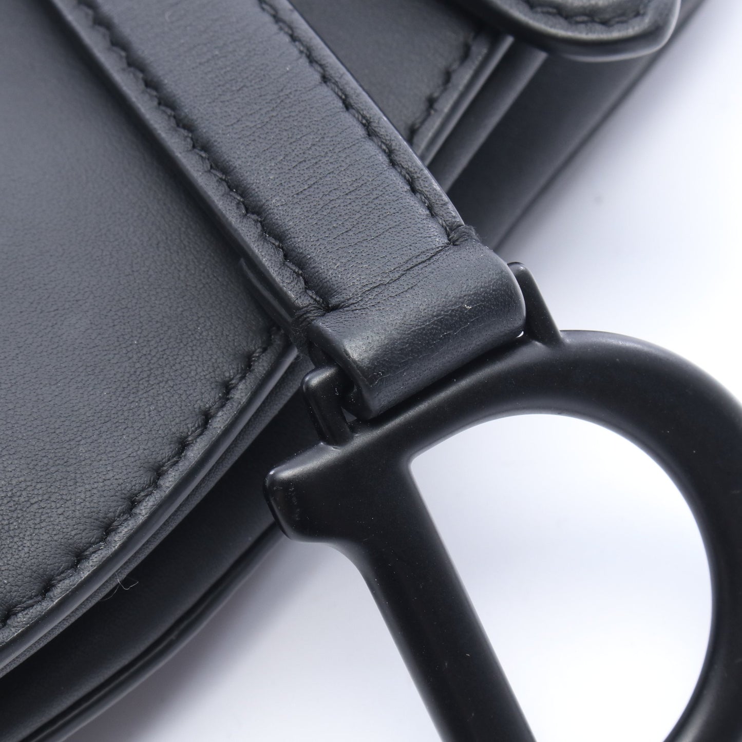 SADDLE サドル ミニ ハンドバッグ レザー ブラック クリスチャンディオール バッグ Christian Dior