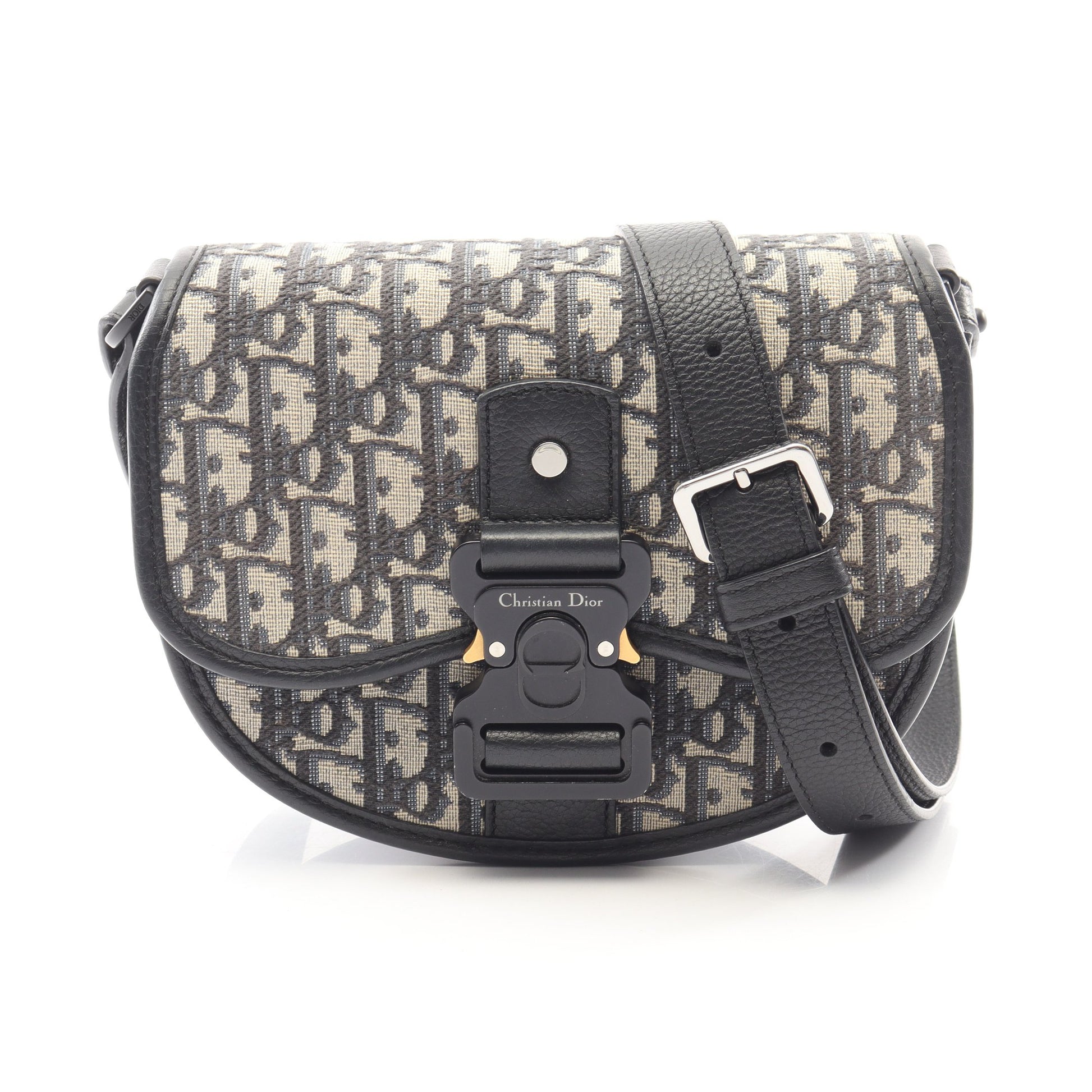 GALLOP ギャロップ ミニ オブリーク ショルダーバッグ キャンバス レザー アイボリー ネイビー クリスチャンディオール バッグ Christian Dior