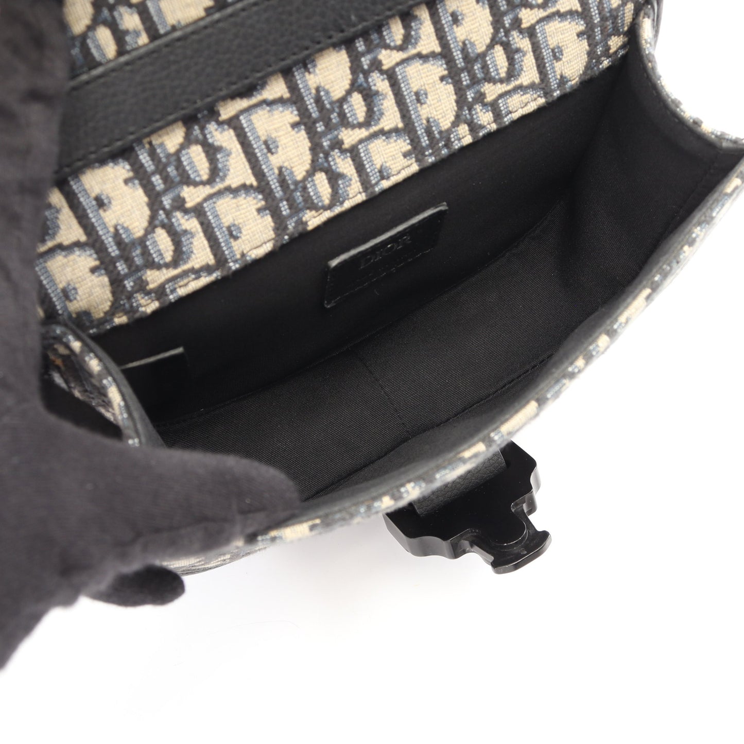 GALLOP ギャロップ ミニ オブリーク ショルダーバッグ キャンバス レザー アイボリー ネイビー クリスチャンディオール バッグ Christian Dior