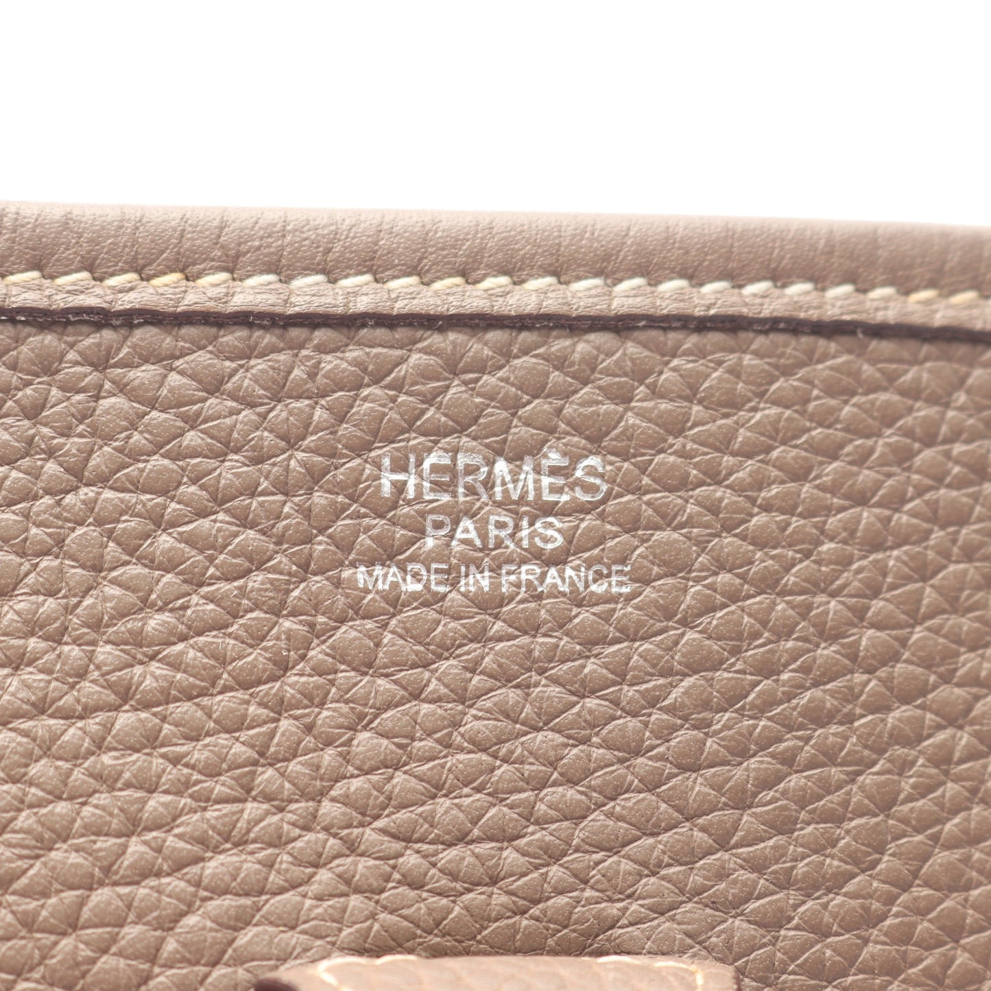 エヴリン 1 アン PM ショルダーバッグ トリヨンクレマンス グレーブラウン シルバー金具 □K刻印 エルメス バッグ HERMES