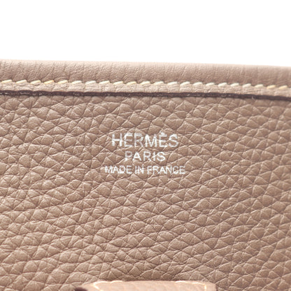 エヴリン 1 アン PM ショルダーバッグ トリヨンクレマンス グレーブラウン シルバー金具 □K刻印 エルメス バッグ HERMES