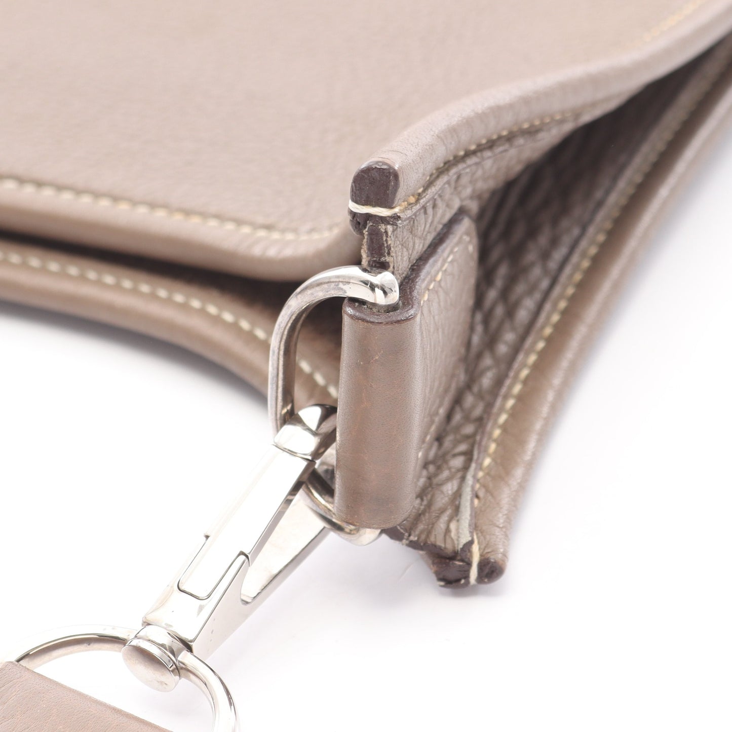 エヴリン 1 アン PM ショルダーバッグ トリヨンクレマンス グレーブラウン シルバー金具 □K刻印 エルメス バッグ HERMES