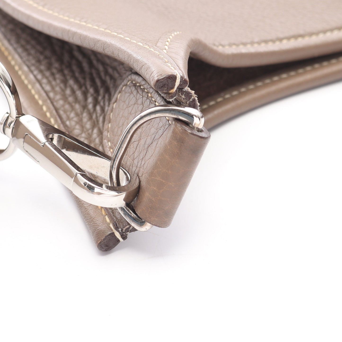 エヴリン 1 アン PM ショルダーバッグ トリヨンクレマンス グレーブラウン シルバー金具 □K刻印 エルメス バッグ HERMES