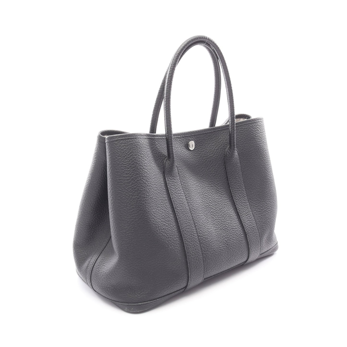 ガーデンパーティPM ハンドバッグ トートバッグ ヴァッシュカントリー ブラック シルバー金具 X刻印 エルメス バッグ HERMES